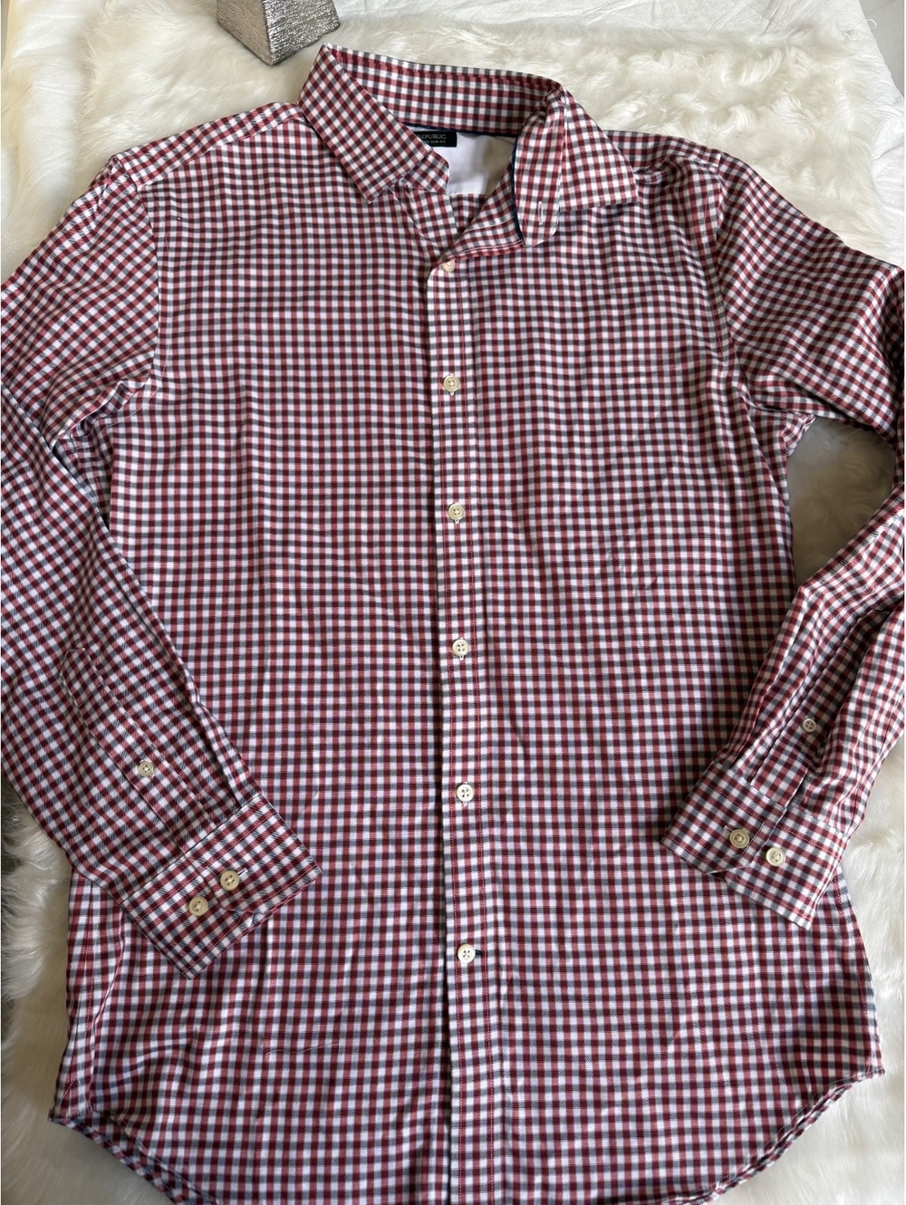 Banana Republic Non-Iron Tailored Slim Fit Button-Up Shirt Medium